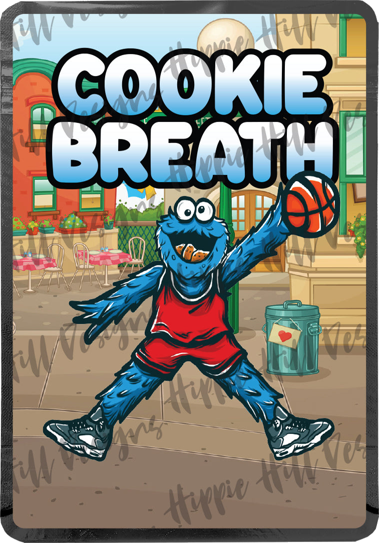 Cookie Breath custom printed mylar bag