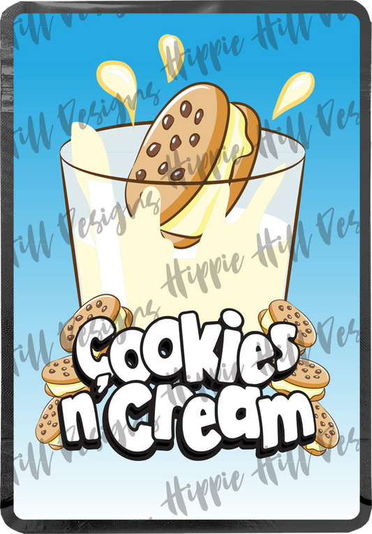 Cookies & Cream V2. custom printed mylar bag