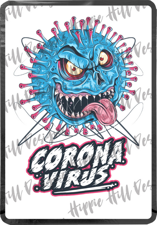 Corona Virus custom printed mylar bag