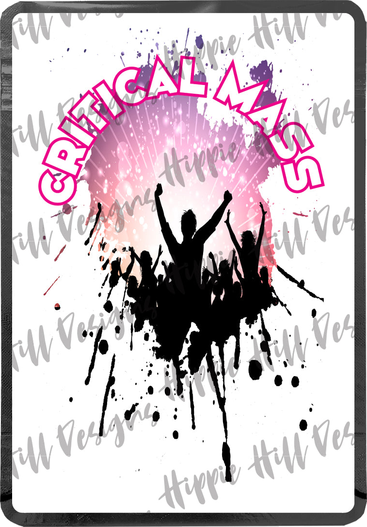 Critical Mass custom printed mylar bag