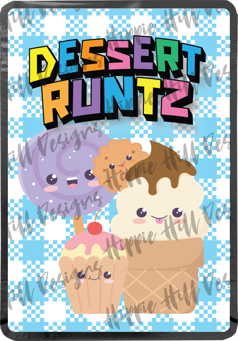 Dessert Runts custom printed mylar bag