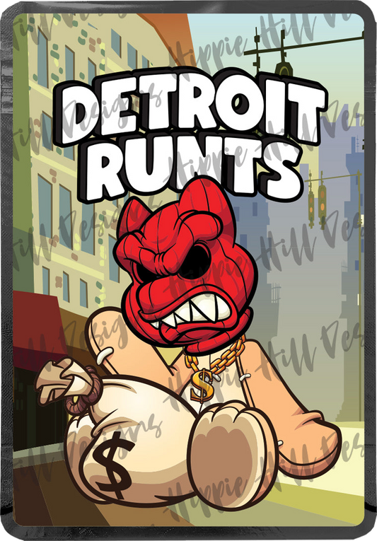 Detroit Runts custom printed mylar bag