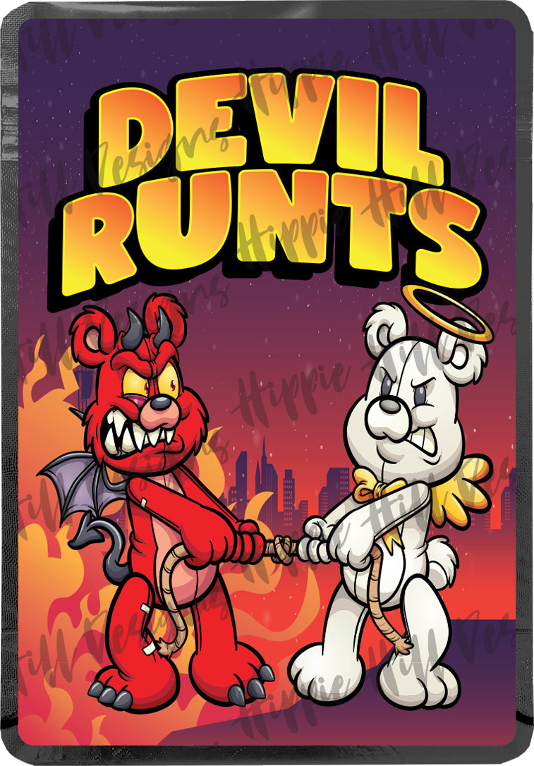 Devil Runts custom printed mylar bag