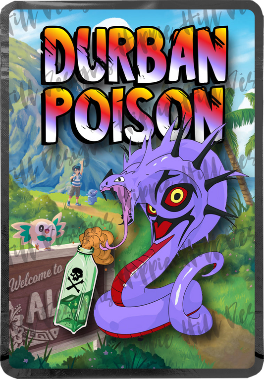Durban Poison custom printed mylar bag