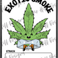 Exotic Smoke custom printed mylar bag