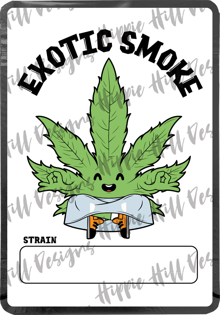 Exotic Smoke custom printed mylar bag