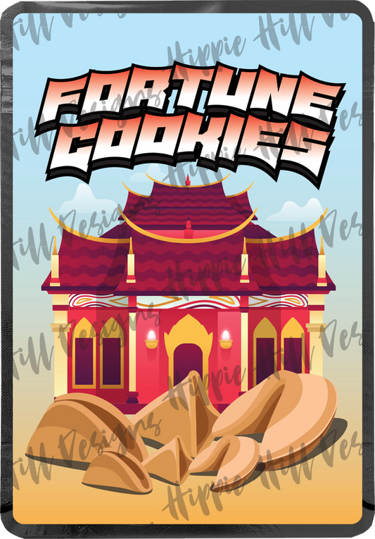 Fortune Cookies custom printed mylar bag