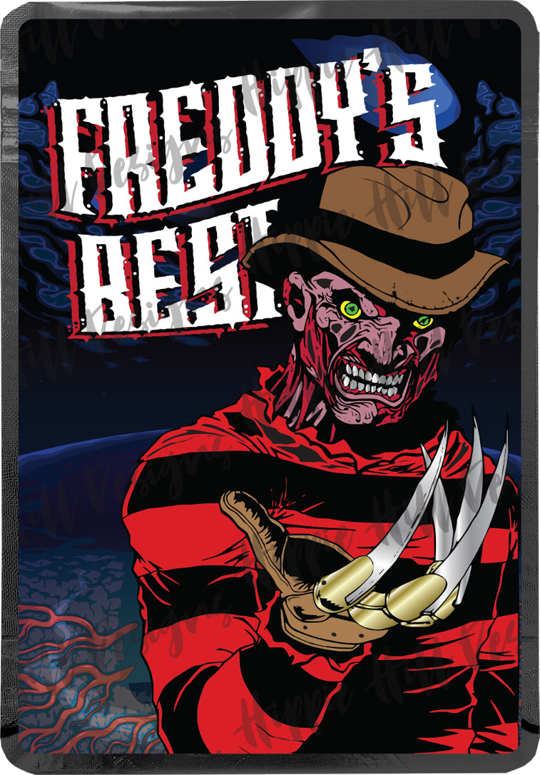 Freddy's Best custom printed mylar bag