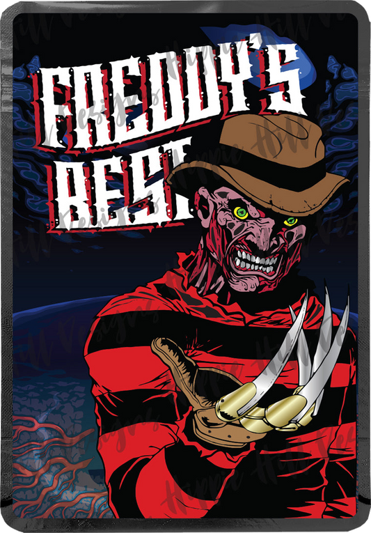 Freddy's Best custom printed mylar bag