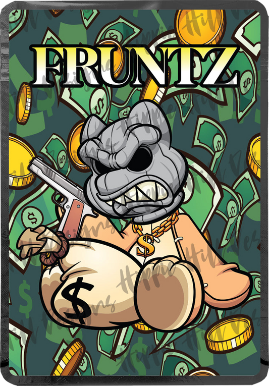 Fruntz custom printed mylar bag