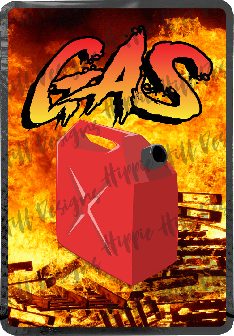 Gas custom printed mylar bag