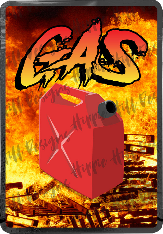 Gas custom printed mylar bag