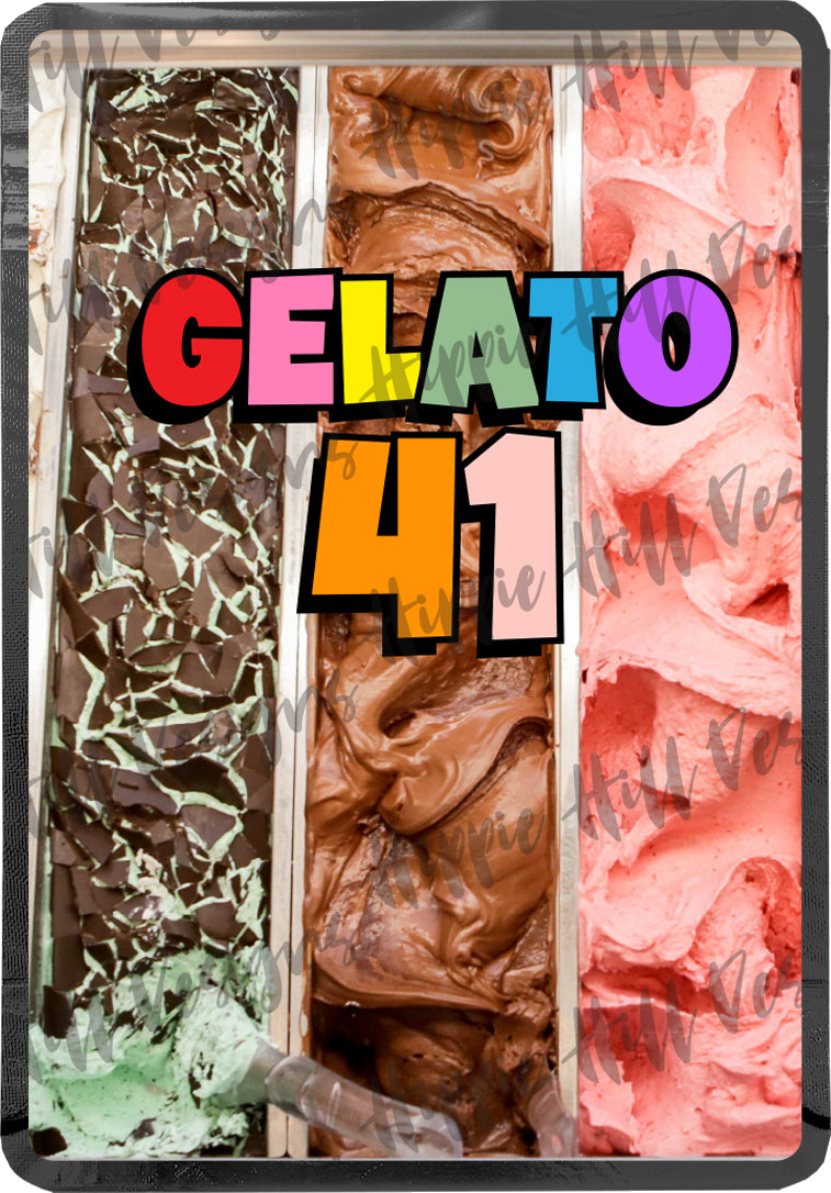 Gelato 41 custom printed mylar bag