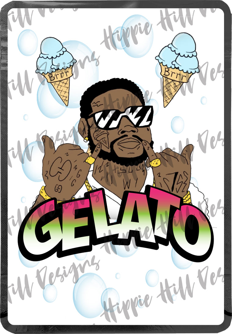 Gelato - Gucci custom printed mylar bag