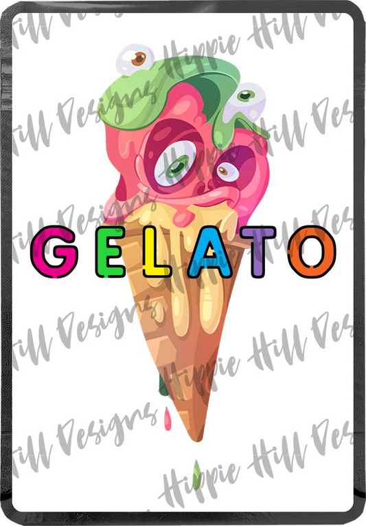 Gelato - Ice Cream Cone custom printed mylar bag