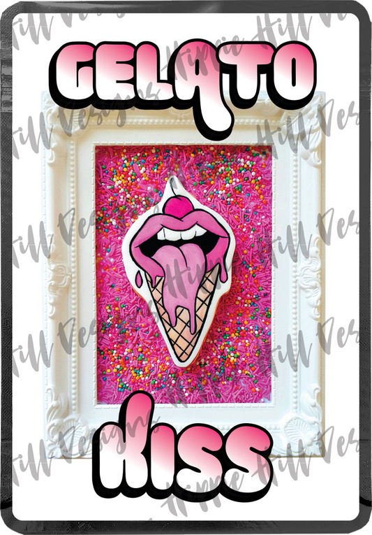 Gelato Kiss custom printed mylar bag