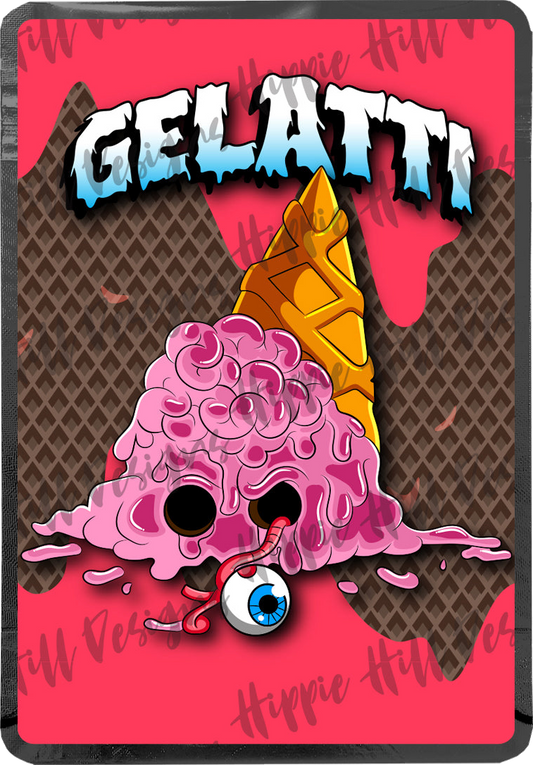 Gelatti custom printed mylar bag