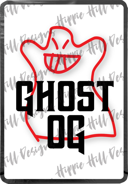 Ghost OG custom printed mylar bag