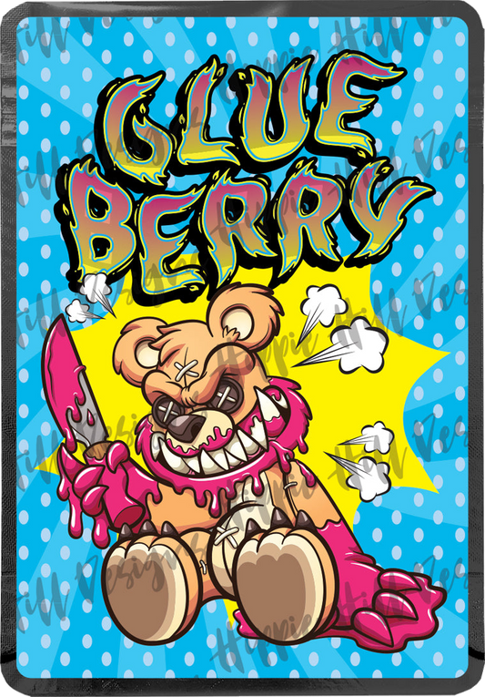Glue Berry custom printed mylar bag
