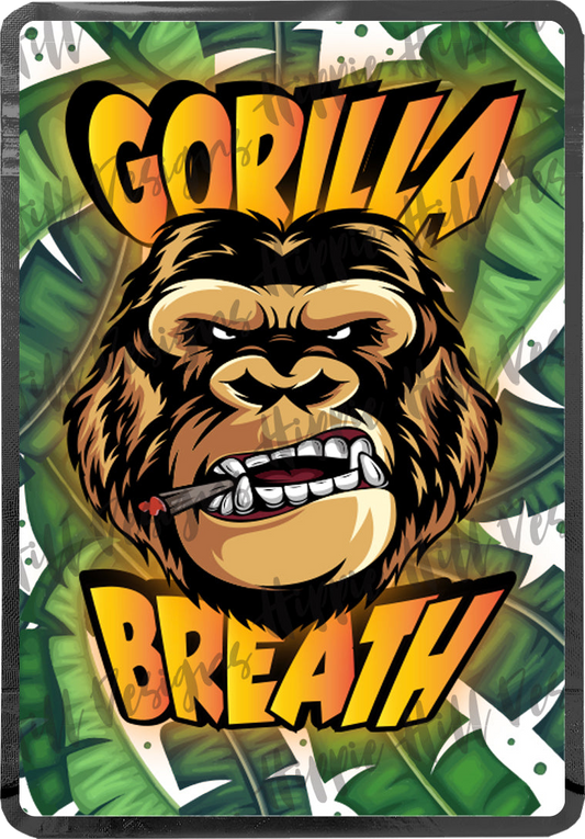Gorilla Breath custom printed mylar bag