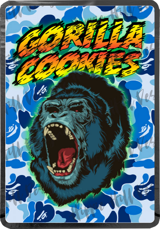 Gorilla Cookies custom printed mylar bag