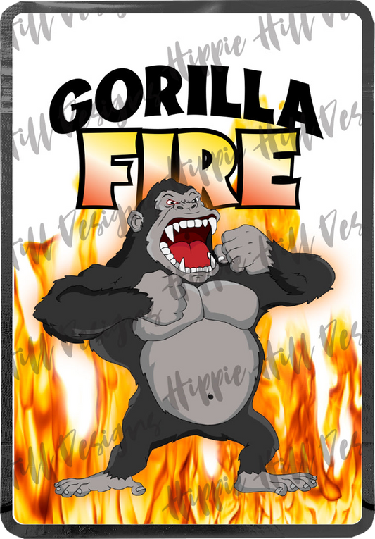 Gorilla Fire custom printed mylar bag