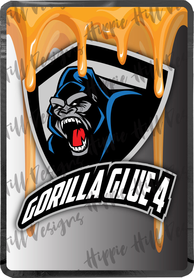 Gorilla Glue 4 custom printed mylar bag