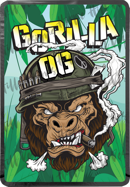 Gorilla OG custom printed mylar bag