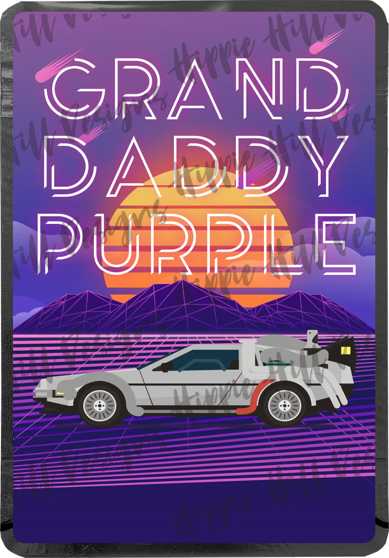 Grand Daddy Purple V2. custom printed mylar bag