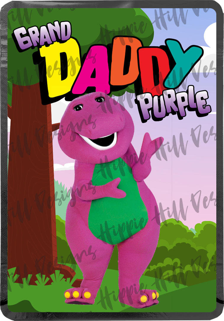 Grand Daddy Purple custom printed mylar bag