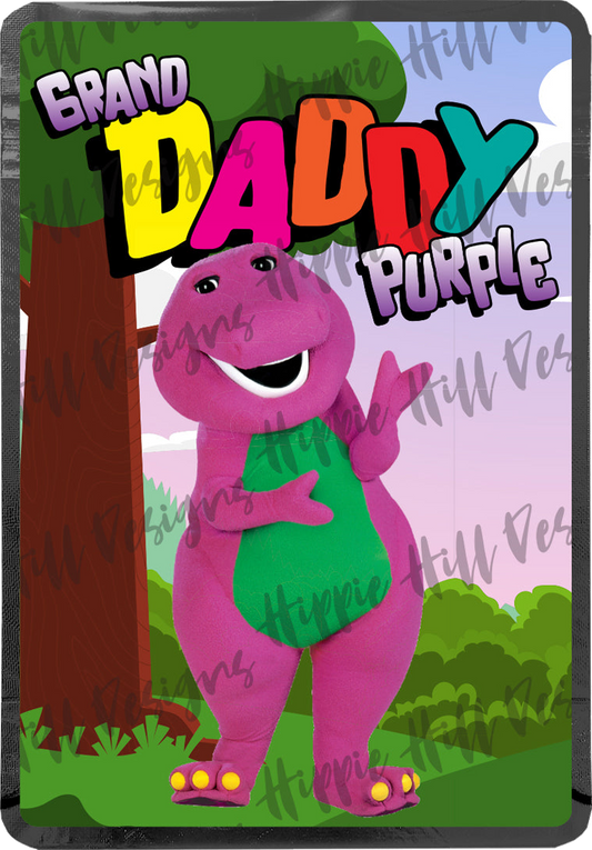 Grand Daddy Purple custom printed mylar bag