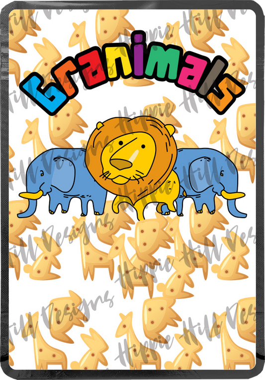 Granimals custom printed mylar bag