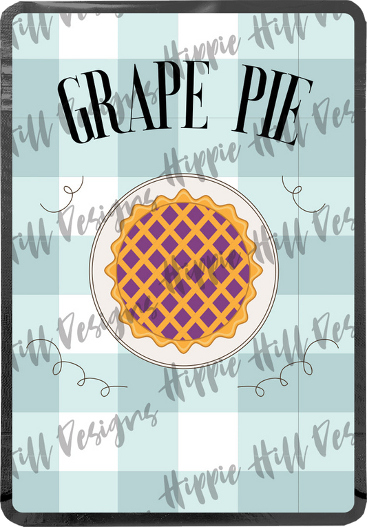 Grape Pie custom printed mylar bag