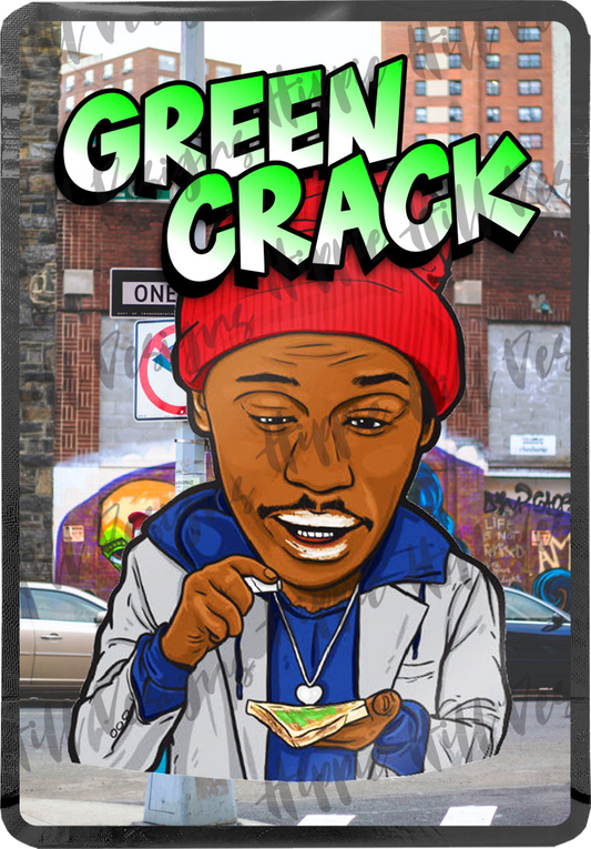 Green Crack custom printed mylar bag