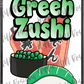 Green Zushi custom printed mylar bag