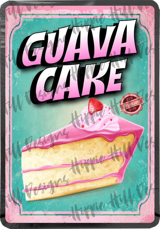 Guava Cake custom printed mylar bag