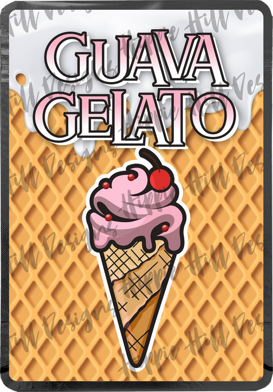 Guava Gelato custom printed mylar bag