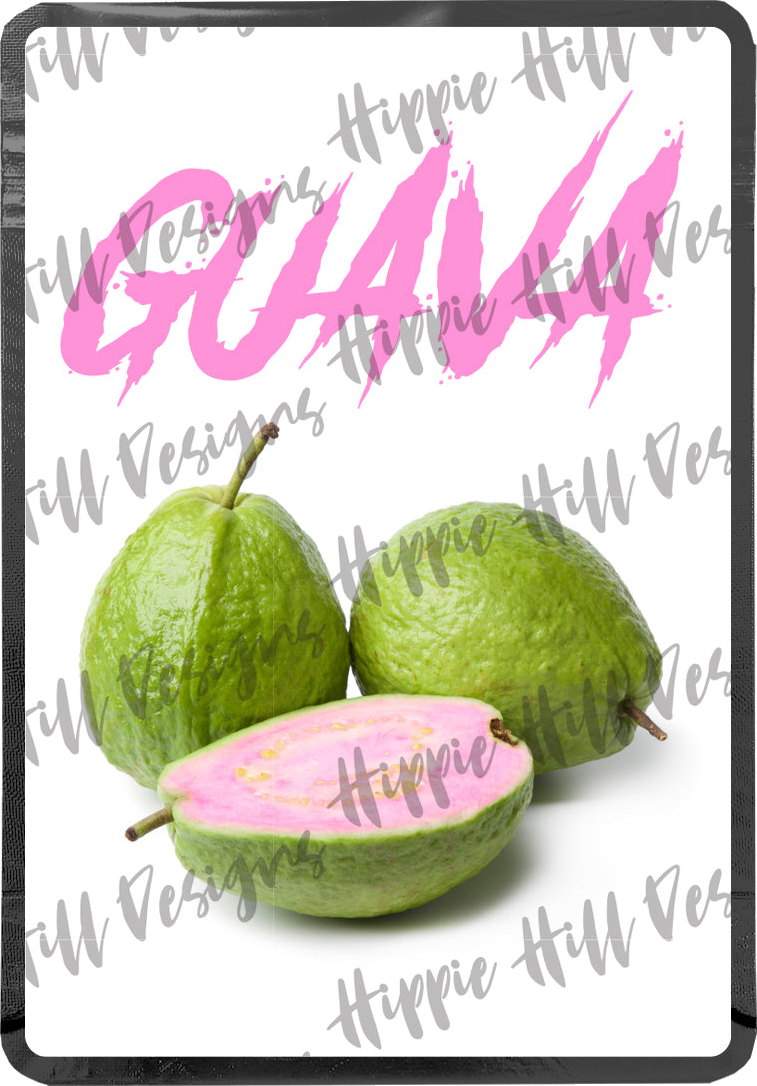 Guava custom printed mylar bag