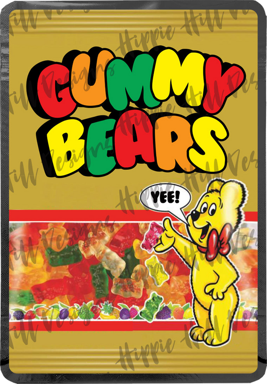 Gummy Bears custom printed mylar bag