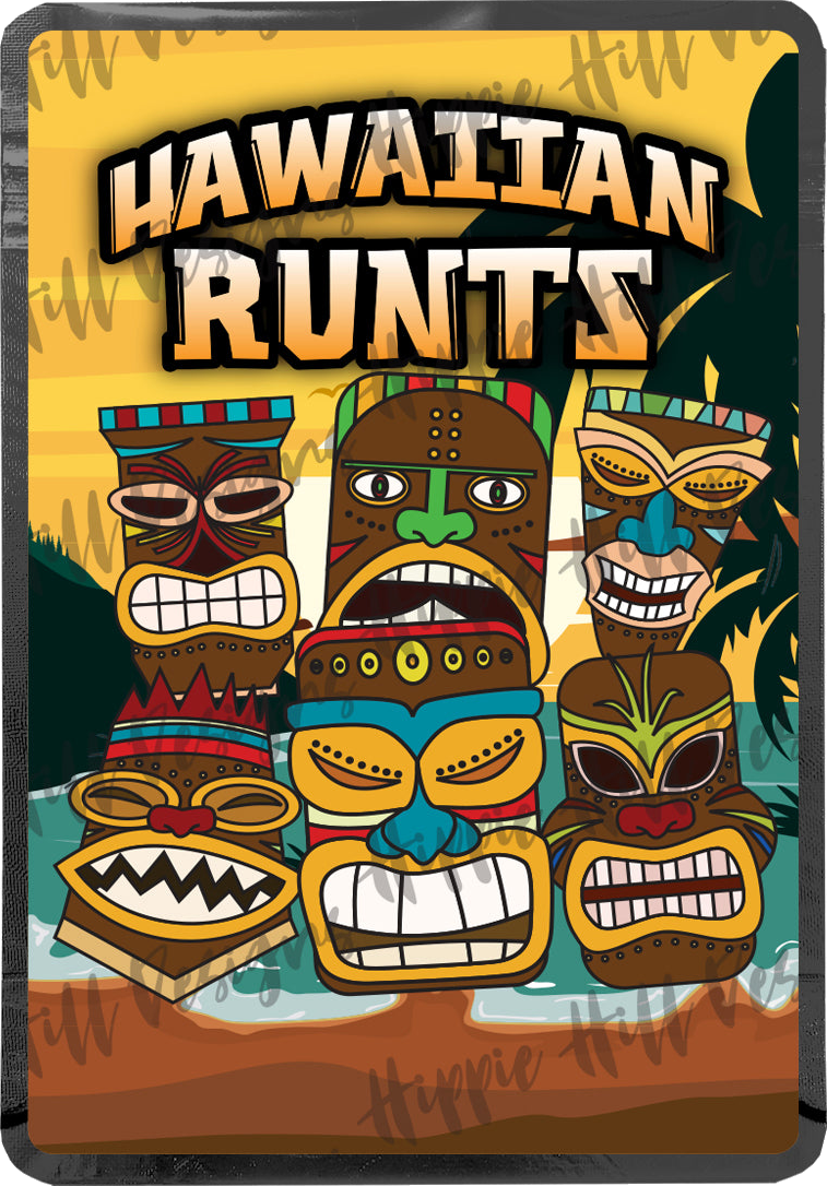 Hawaiian Runts custom printed mylar bag