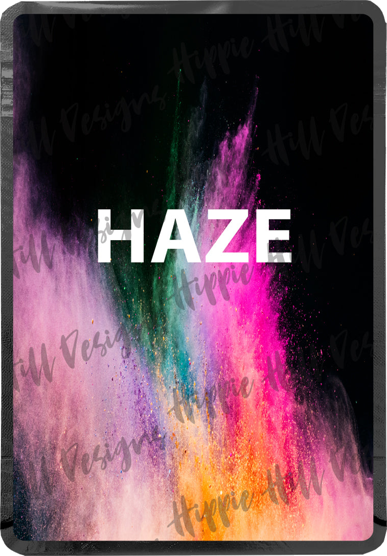 HAZE custom printed mylar bag