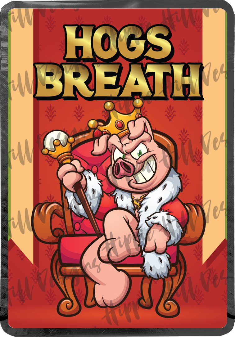 Hogs Breath custom printed mylar bag