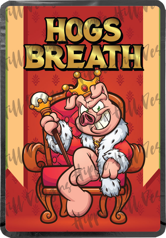 Hogs Breath custom printed mylar bag