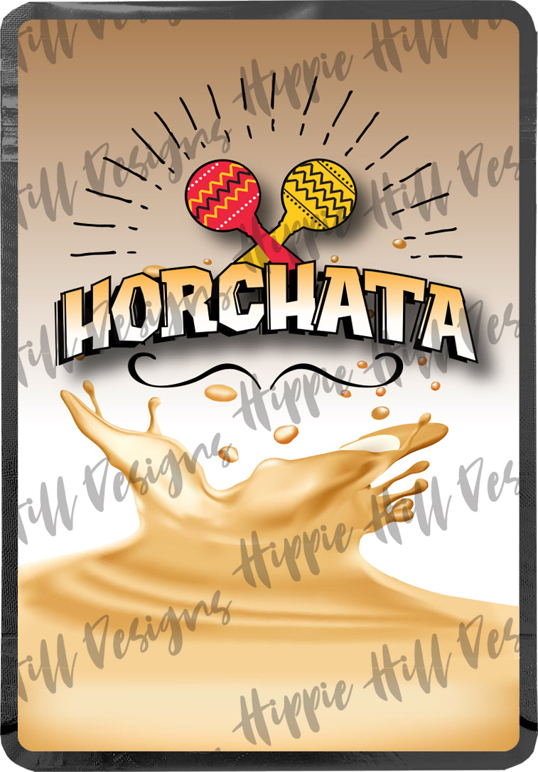 Horchata custom printed mylar bag