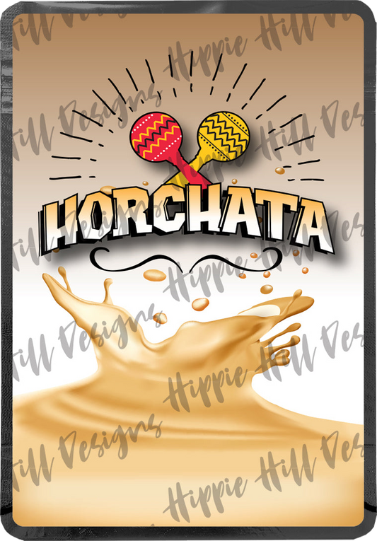 Horchata custom printed mylar bag
