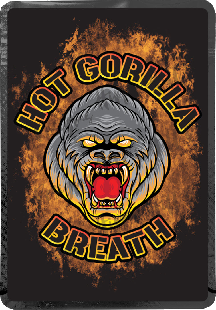 Hot Gorilla Breath custom printed mylar bag
