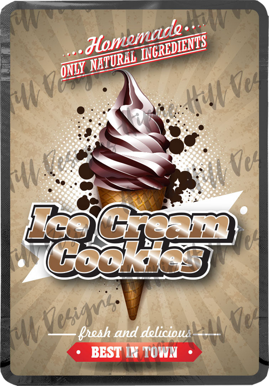 Ice Cream Cookies V2 custom printed mylar bag