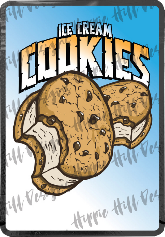 Ice Cream Cookies custom printed mylar bag