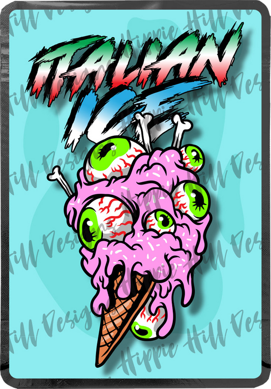Italian Ice custom printed mylar bag