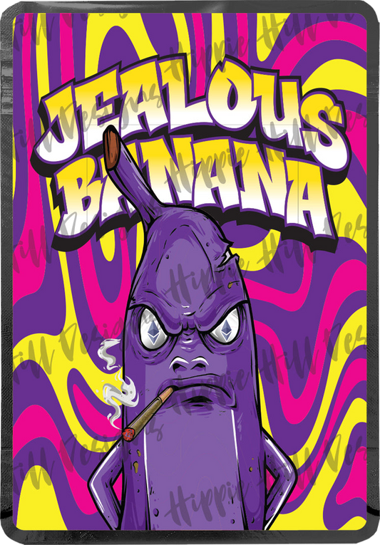 Jealous Banana V2 custom printed mylar bag